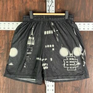 Black Graphic Men Shorts